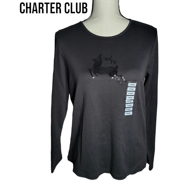 Charter Club Blouse L NWT - Picture 1 of 4